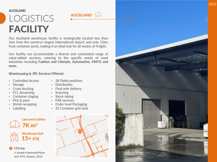 KLN Oceania Auckland Facility
