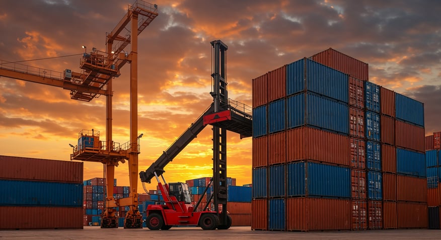 shipping-containers-cargo-port-sunset